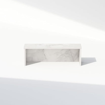 Furinno Classic Desk Organizers and Accessories, 18-Inch Desk Organizer, Desktop Organizer, for Office Supplier, Office Desk Accessories, Marble White