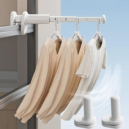 Travel Drying Rack for Clothes 2-Pack –Telescopic Rack mini Portable Collapsible Clothes Dryer for Cruise, RV, Dorm, Apartment & Hotel Door,Laundry.Drying Rack Clothing for Travel