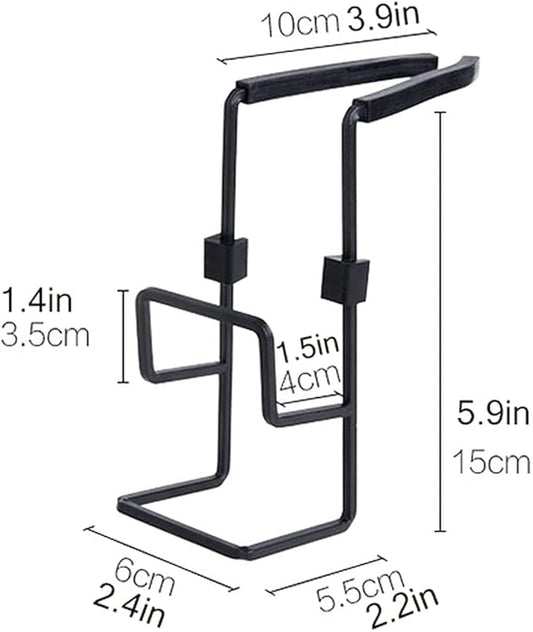 Achoulei Sink Caddy Sink Sponge Holder - Faucet Rack Shower Tray - Kitchen and Bathroom Metal Organizer Hanging Fix Around Faucet