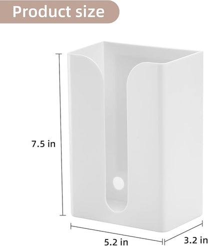SUBEKYU Magnetic Dryer Sheet Holder for Laundry Room, Dryer Sheet Container,Dryer Sheet Dispenser,Plastic Wall Dryer Sheet Box for Laundry Organization and Storage,Fabric Sheet Holder,White