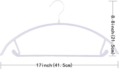 ShgHzz Premium PVC Coating Metal Hangers 40 Pack, Heavyduty, Non Slip Slimline, Suit Jacket T Shirt Hangers, Gold Hooks, Space Saving Clothes Hanger (White)