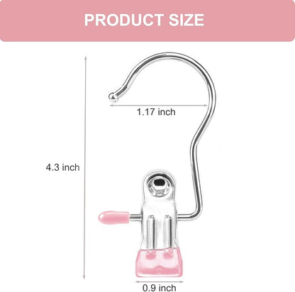 Boot Hangers for Closet, Hanging Clips Laundry Hooks Clothes Pins Closet Hanger Organizer Clamps Socks Towel Clips Heavy Duty Clothespins Bulk Hanger Clips for Closet Travel Pants Socks Handbags