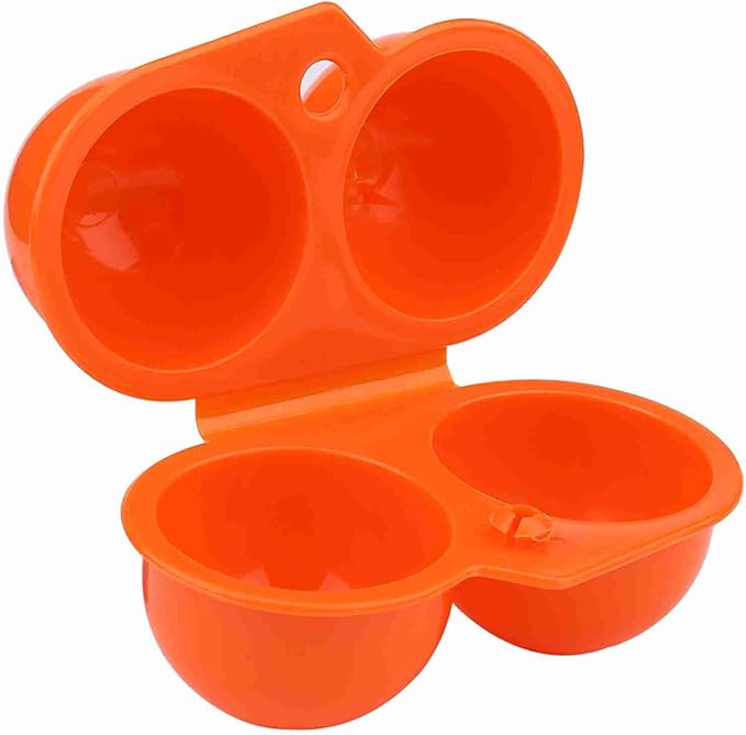 Egg Holder Camping, Egg Carrier, Camping Eggs Container, for Outdoor Picnic, Barbecue and Other Outdoor Activities, Orange