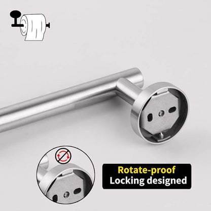 GERZ Bathroom Toilet Paper Holder SUS 304 Stainless Steel Tissue Paper Roll Holder Wall Mount, Brushed Finish