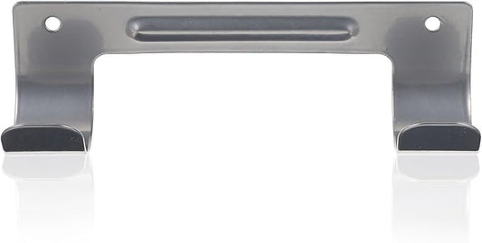 TOYANDONA Ironing Board Wall Mount with Double Metal Hooks, Gray Foldable Space-Saving Holder for Laundry Room Storage and Organization