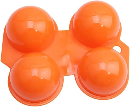 Portable Egg Storage Eggs Holder Box Container Hiking Outdoor Camping Carrier For 2 Egg Case (Orange)