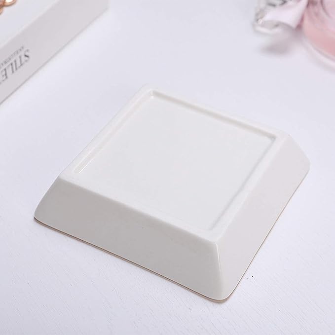 Tijeyi Aunt Gifts Best Aunt Ever Birthday Gift for Women Auntie from Niece and Nephew Mothers Day Christmas Jewelry Dish Ceramic Trinket Trays Ring Holder Bathroom Decor