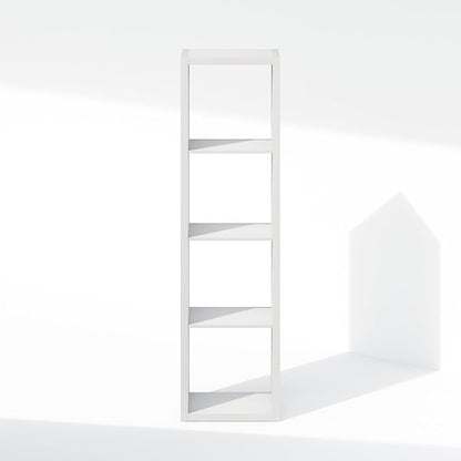 Furinno Cubic Closet Organizers and Storage, 4-Cube Closet Organizer, Vertical Open Shelf Closet Storage, Extra Thick Frame for Wardrobe, Bedroom, Living Room, White
