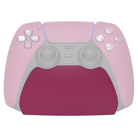 PlayVital Cosmic Red Controller Display Stand for ps5, Gamepad Accessories Desk Holder for ps5 Controller with Rubber Pads