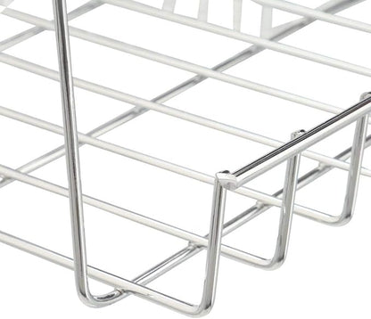 LTL Home Products WS-Z215430C More Inside Hanging Under Shelf Storage Basket, Medium, Chrome