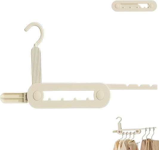 Folding Clothes Drying Rack - Portable Collapsible with Hook - Travel Essentials for Cruise Ship, RV, Hotel & Small Room