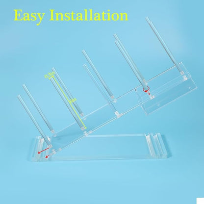 Disposable Cups Holder, Large Acrylic Coffee Bar Organizer for 18oz, 20oz, 24oz Disposable Paper & Plastic Cups Holder Stand On Home Countertop Store Office Coffee Station(Type B)