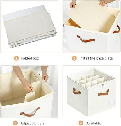 Shoe Organzier for Cloest - Fits up to 16 Pairs Shoe Storage Box,Adjustable shoe Bin with Pop-Up dividers, Space Saver shoes Box organizer with Clear Dust Cover,Foldable shoe Cubby Storage Containers
