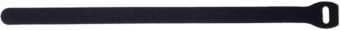 Reusable Cable Ties Large and Strong Gripping Jumbo Size 3/4" x 16" for Large Bundles of Cables - 10 Pack (Black)