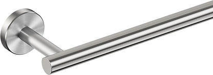 FORIOUS Towel Racks for Bathroom Wall Mounted, Stainless Steel Bathroom Towel Rack 24 Inch, Includes Wall Mounting Hardware (Brushed Nickel, Total Length 26-Inch)