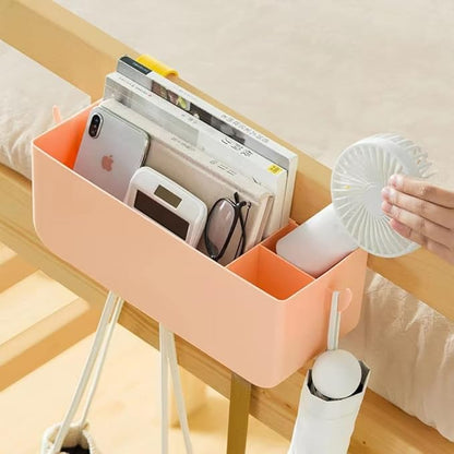 HYOATREA Bunk Bed Shelf, Kids Bunk Bed Caddy | Bedside Caddy for Dorm Bed Loft Bed Rail | Top Bunk Accessories (Yellow)