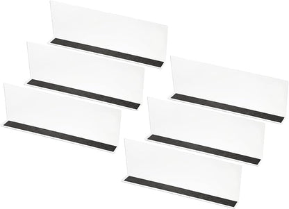 PATIKIL 6 Pack Shelf Dividers for Closet Organization, 13.8x1.57x4.7 Acrylic Magnetic Closets Separator Kitchen Cabinet Shelves Under Bed Blocker for Bedroom Kitchen Office, Clear