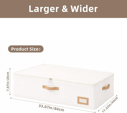 Coorganisers Wedding Dress Storage Box, Large Wedding Dress Preservation Box with 5 Cedar Wood Blocks, 30 Sheets of Acid-Free Tissue Paper, Microfiber Gloves, and Dust-Proof Bag-Beige Color