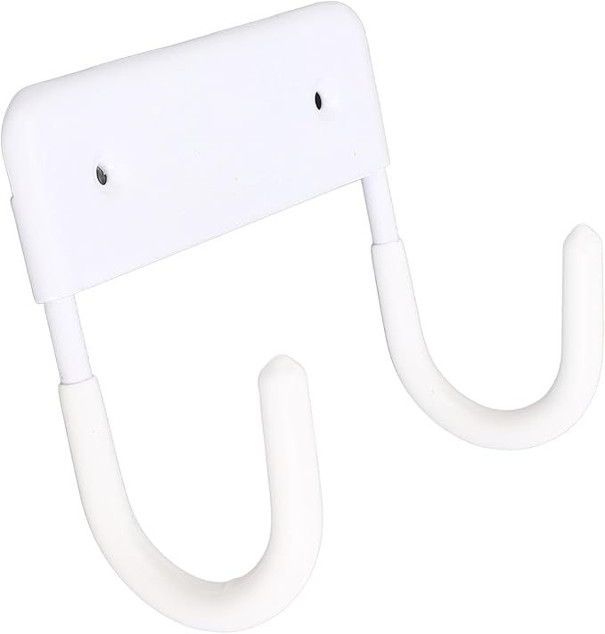 Ironing Board Holder Wall Mount, Iron Metal Ironing Board Hanger, Space Saving Iron Board Hook Wall Mount for Laundry Room Organization and Storage (Milky White)