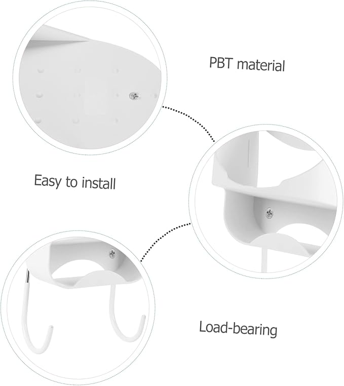 1pc Wall Mounted Ironing Board Holder Iron Organizer for Home Material Easy to Install for Laundry Rooms and Bathrooms