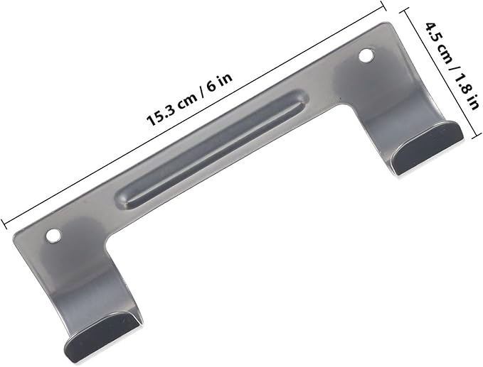 TOYANDONA Ironing Board Wall Mount with Double Metal Hooks, Gray Foldable Space-Saving Holder for Laundry Room Storage and Organization