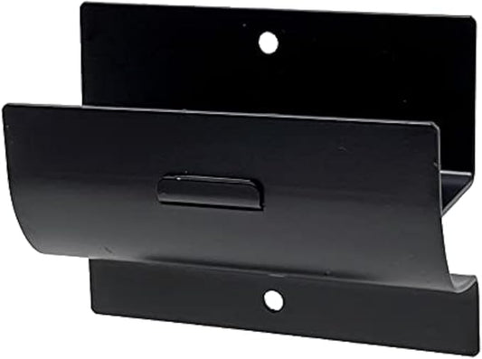 Tetra-Teknica GMH-01 4-in Steel Wall Mount Ladder and Wheelbarrow Hanger, Matte Black