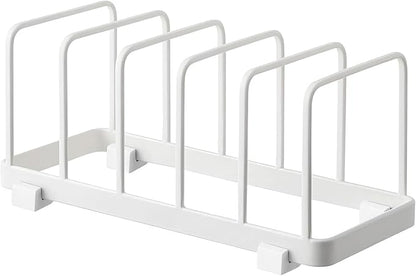 Fourmor- Home Accented Storage Rack-Kitchen Holder Stand - Diversified Euro Kitchen Organizer for Plates, Cutting Boards, Bakeware, Pots & Pans, Serving Trays, Reusable Containers, and Lids