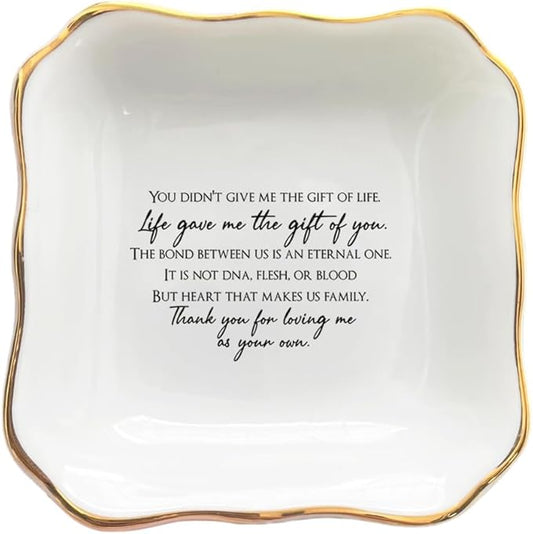 BAT TRANG Ceramic Jewelry Tray, Mother Of The Groom Gifts From Bride, Mom Ring Dish, To Mom From Bride, Mother Of Groom Gift, Mother In Law Gifts, Stepmother Gifts From Daughter