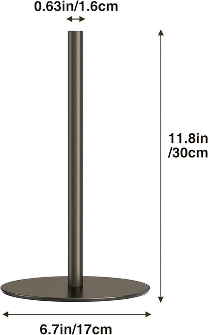 Oil-Rubbed Bronze Paper Towel Holder - Free-Standing Kitchen Roll Holder, Classic Fashion Roll Dispenser for Any Kitchen