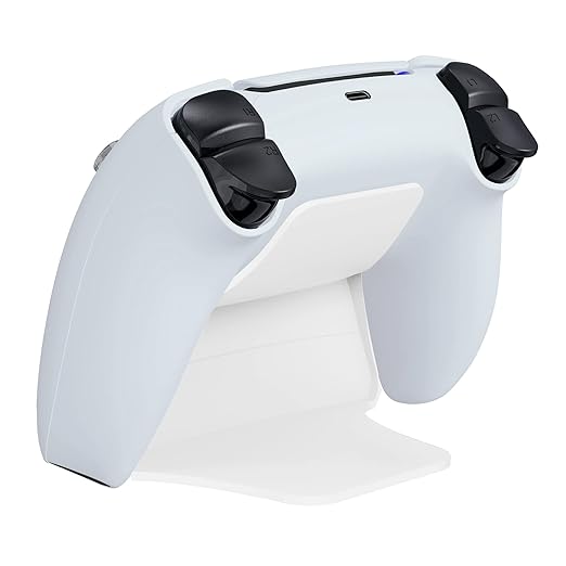PlayVital The Great Wave Controller Display Stand for ps5, Gamepad Accessories Desk Holder for ps5 Controller with Rubber Pads
