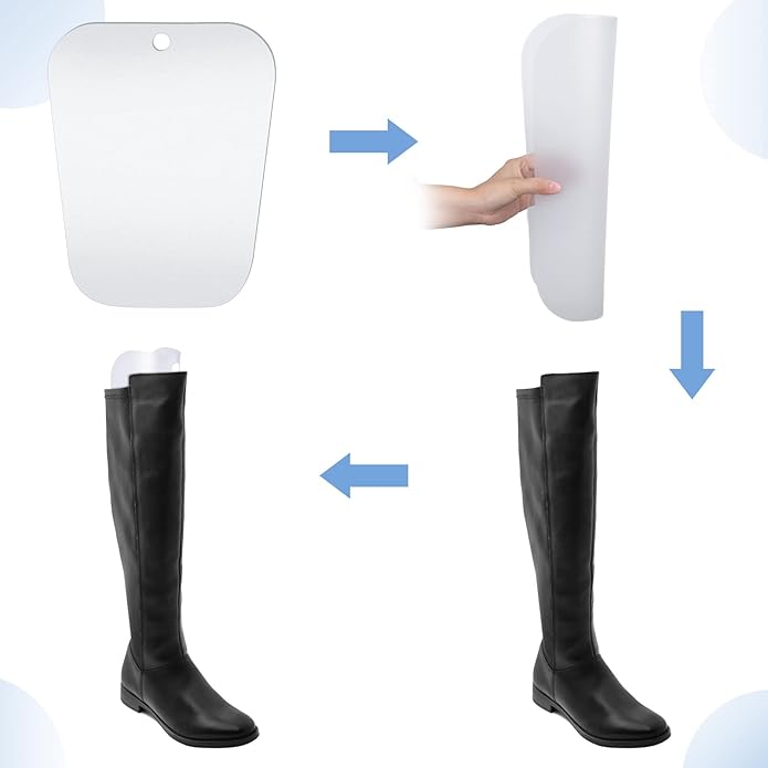 60pcs (30 Pairs) Boot Shaper Inserts Tall Boot Support Reusable Stand Insert Holder for Women Men