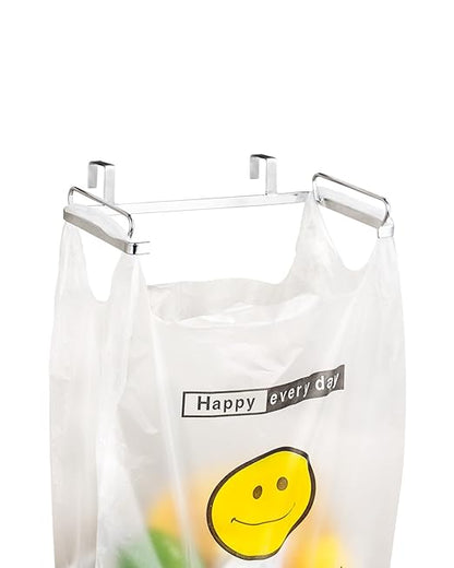 YQh Garbage Bag Holder Stainless Steel for Kitchen Cabinet Doors and Walls (Open-top Style)