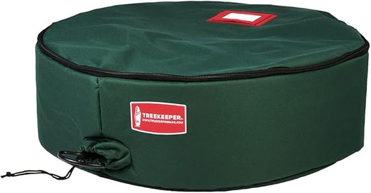 TreeKeeper [36 Inch Wreath Storage Container] - for Christmas Wreath up to 36 Inches in Diameter | Bag Hooks Directly to Your Wire Wreath Frames to Prevent Sagging and Deformed Wreaths (36-Inch)