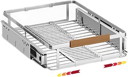 taiheis 1 Pack Expandable Pull Out Cabinet Organizer，Side Mounting 11.8~18"x17.3"Cabinet Pull Out Shelves, Expandable Slide Out Spice Rack for Kitchen Bathroom Office