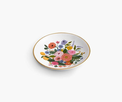 RIFLE PAPER CO. Garden Party Bouquet Ring Dish, Protect Your Trinkets and Jewelry, Minimize Loss, Organize Desk, Small Item Security, Keep Valuables Safe and Visible, Cute and Fashionable