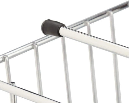 LTL Home Products WS-Z215430C More Inside Hanging Under Shelf Storage Basket, Medium, Chrome