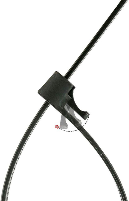 HS Reusable Zip Ties 8 Inch Releasable Plastic Cable Tie Straps 100 Pack Black,Adjustable 50LBS Wide Wire Zip Toe Heavy Duty,Outdoor String Lights-Fixing,Luggage Locking