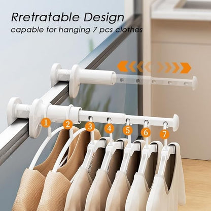 Over The Door Drying Rack, Foldable Travel Clothes Rack, Wall Mounted Laundry Rack Drying Rack for Dorms, Hotels, RVs & Apartments，Cheap and Practical Clothes Rack