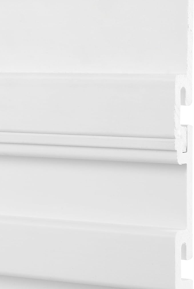 TRINITY 48 Sq Ft Modular Slatwall Panels Kit, Garage Organization and Storage System, Includes 24 Garage Organizer Accessories, 3600 lb Total Capacity, White PVC, Stud Mount Hardware Included