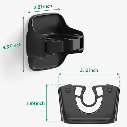 reliahom 10 Pack Broom Holder Wall Mount Mop Grippers No Drilling Self Adhesive Anti-Slip Mop Handle Hanger Dustpan and Broom Organizer Garage Storage Racks-Black