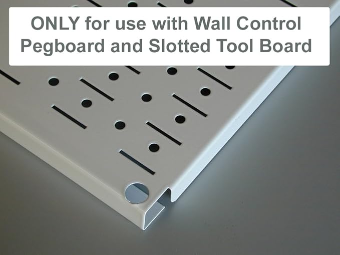 Wall Control Pegboard 9-Inch Reach Extended Slotted Hook Pair- Red (10-ER-004 R)