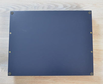 Decorative Tray with Polished Silver Metal Handles, Living Room Bathroom Coffee Bar Organizer Modern Tray for Decorative Accent Tray for Storage and Display (Sea Blue)
