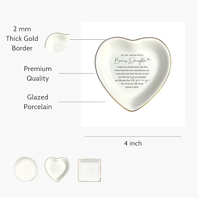 Daughter In Law Gift, Ring Dish, Stepdaughter Gift, Future Daughter Gift, Daughter In Law Present, Daughter In Law Birthday Gift, Future Daughter Gift From Parents In Law, Stepmother Stepdad