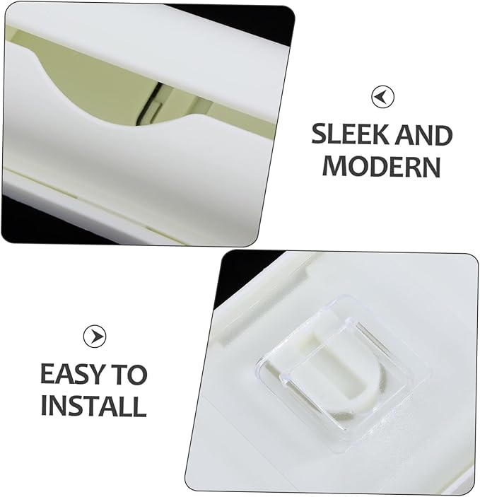 BESTYASH 3pcs Trash Bag Holder: Wall Mount Adhesive Plastic Garbage Bag Dispenser Roll Holder Organizer For Kitchen Cabinet Under Sink