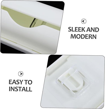 BESTYASH 3pcs Trash Bag Holder: Wall Mount Adhesive Plastic Garbage Bag Dispenser Roll Holder Organizer For Kitchen Cabinet Under Sink