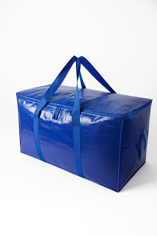 Veradome Extra Large Moving Bags with Zippers & Carrying Handles, Heavy-Duty Storage Tote Moving Boxes for Space Saving (6)
