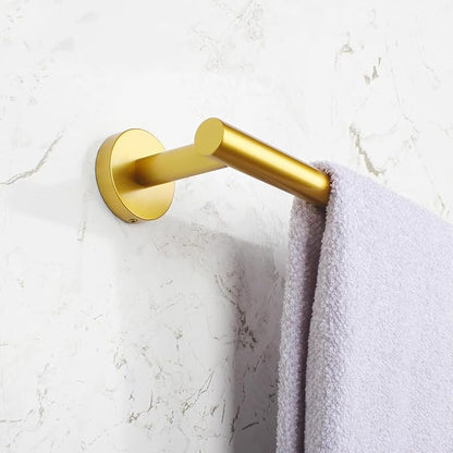 30-Inch Single Towel Bar Gold Towel Holder Bathroom Organizer SUS 304 Stainless Steel Wall Mount