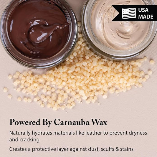 FootFitter Shoe Polish Cream with Carnauba Wax, Restores Leather, Adds Shine & Color to Boots & Shoes (Made in USA) Two Pack