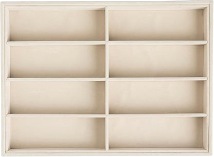 Frebeauty Sunglass Organizer,Velvet Glasses Organizer,8-Slot Sunglasses Tray for Drawer, Men's/Women's Sunglasses Box, Glasses Holder for Watch Stackable Eyeglass/Eyewear Display Tray(Beige)