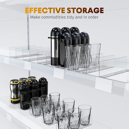 Magnetic Shelf Dividers 10 Pack L Shape PVC Commodity Baffle for Supermarket and Retail Store Organization Plastic Side Panels 7.87X2.36X1.18 Inches